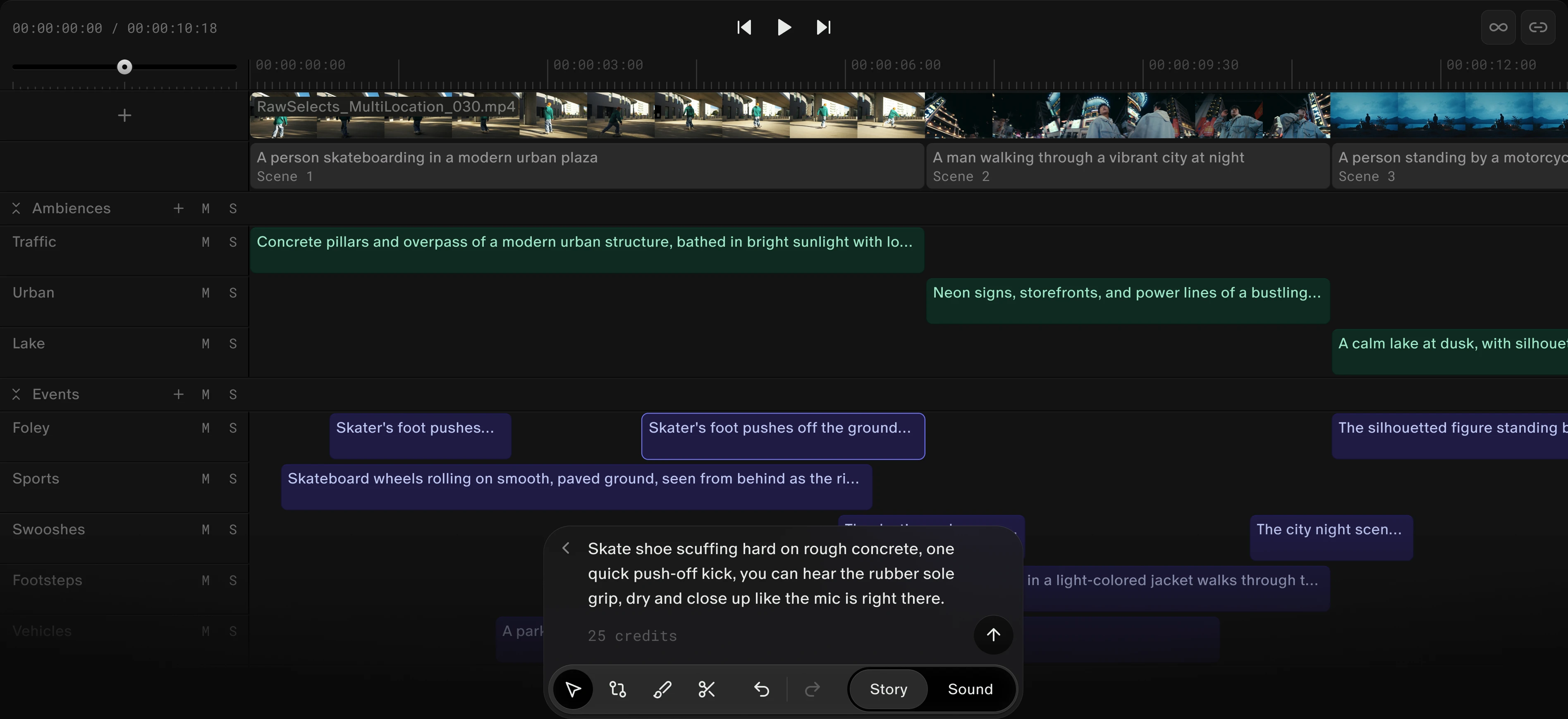 Story mode product view